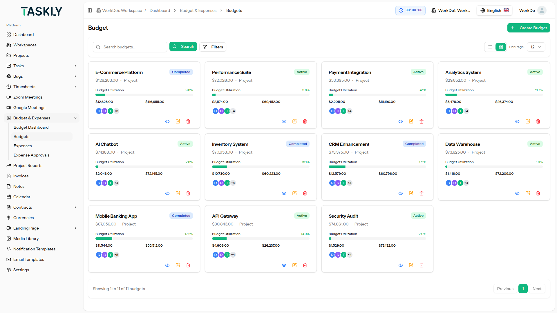 Task Hub Template TASKHUB